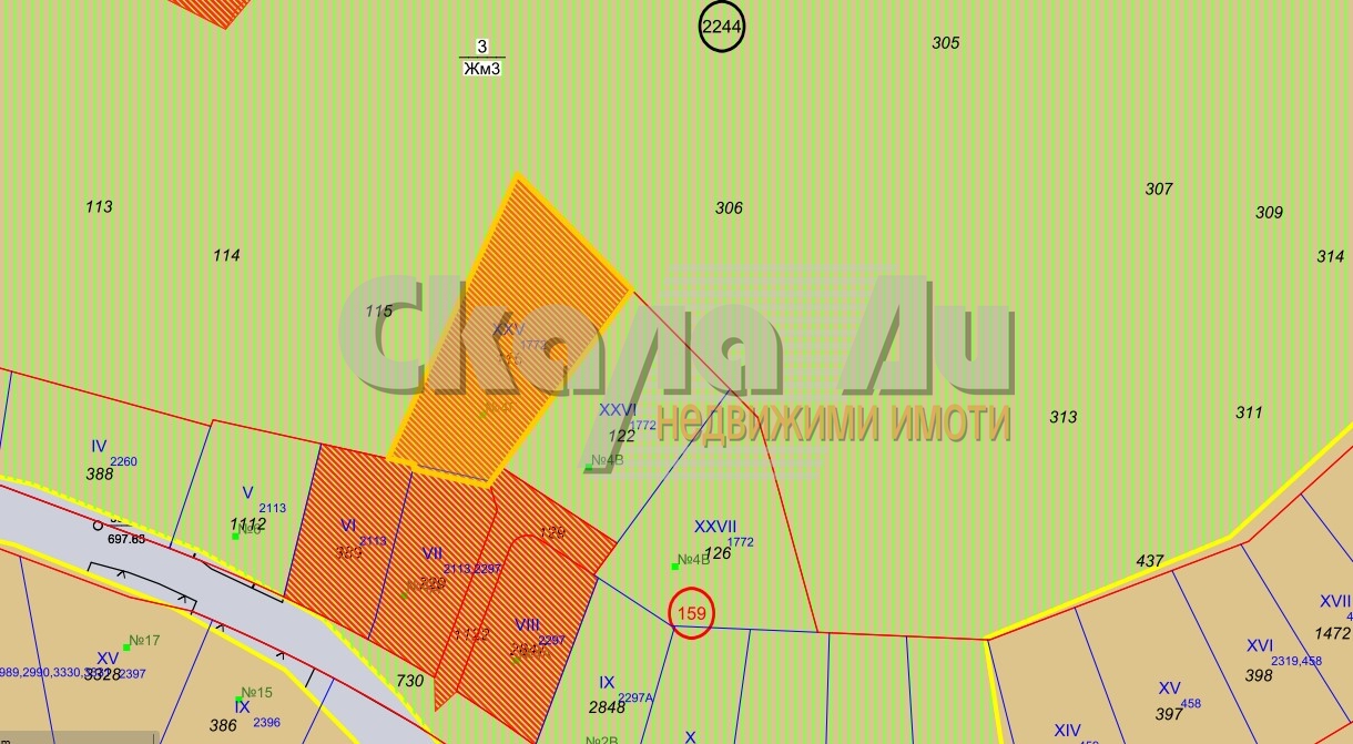 Равен, слънчев парцел до борова гора и с прекрасна панорама.